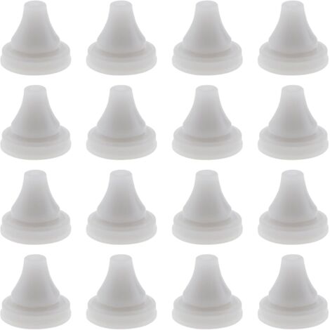 50 Pieces Shower Nozzle Replacement Parts Shower Head Silicone Nozzle Suitable for Shower Hole Diameter 4mm (Grey)