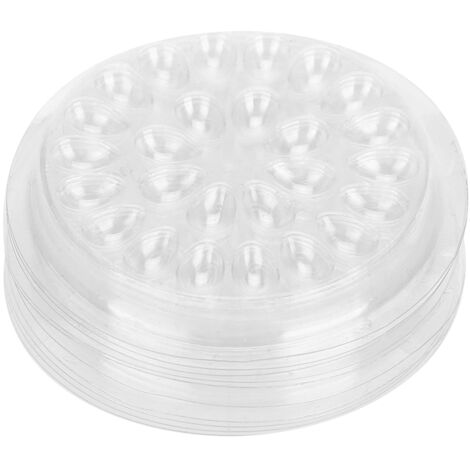 50 pièces Support Colle à Cils Jetable Transparent, Porte-Colle pour Extensions de Cils en Plastique