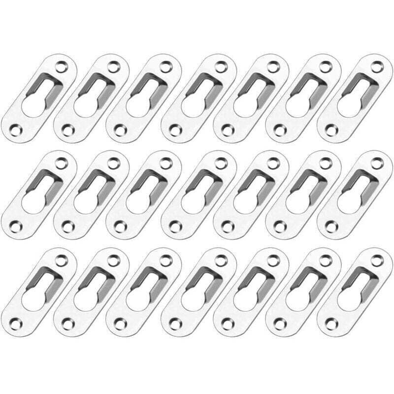 50 PièCes Trou De Serrure En MéTal Attache Invisible Cintres De Trou Serrure Metal Peinture Attaches Trou Cintres De Trou De Serrure En MéTal