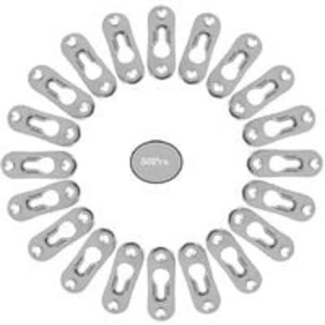 50 PièCes Trou De Serrure En MéTal Attache Invisible Cintres De Trou Serrure Metal Peinture Attaches Trou Cintres De Trou De Serrure En MéTal Fixation Pour Cabinet Miroirs Cadres Photo Armoires