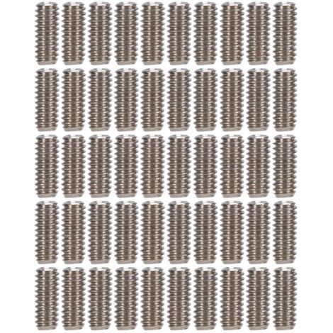 50 Pièces Vis sans Tête Acier Inoxydable A2‑70 Assortiment Boulonnerie M2x5