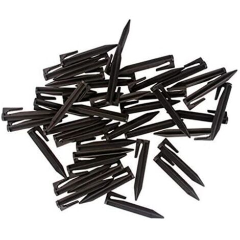 50 piquets de 8,5 cm pour ligne de signalisation, piquets de délimitation pour tondeuse à gazon, piquets de signalisation biodégradables pour gazon.