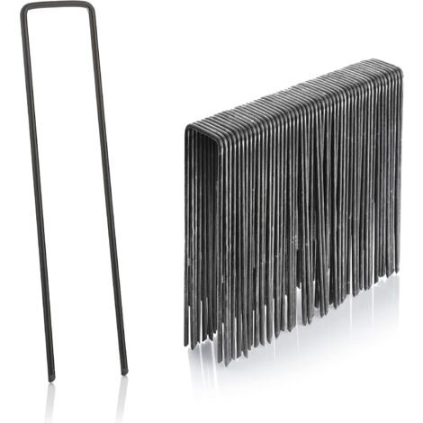 50 piquets de fixation en acier 3 mm, 150 mm long, 40 mm large