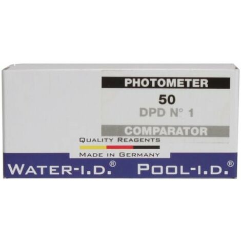 EVOLUTION WATER-I.D. Tabletten DPD N°1 für PoolLab, 50 Stück