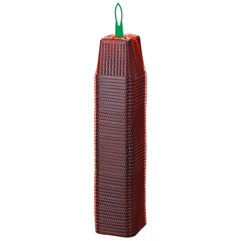 50 pots en plastique 7 cm carrés, grand pack noir