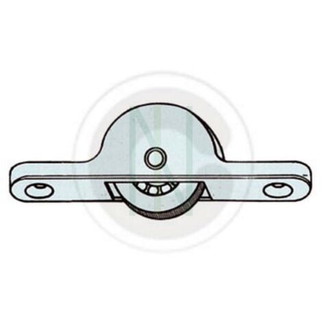 50 pz carrello cementato OMGE con ruota per ante scorrevoli diametro 18 mm