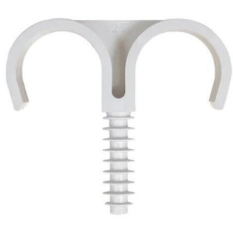 50 PZ FISSATUBO DOPPIO A BATTERE 20 mm