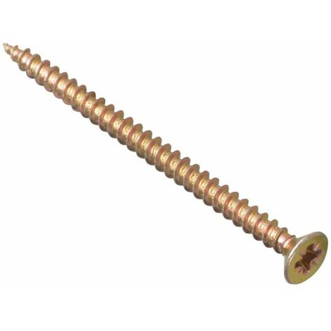 50 pz viti vite zincate gialle per legno truciolare 4x60 mm