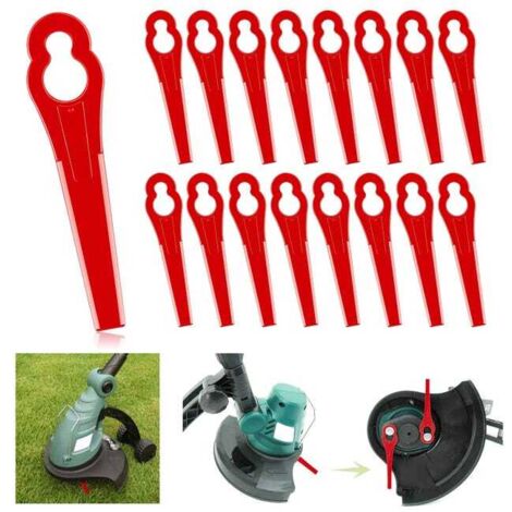 50 Red Plastic Lawn Mower Blades – Replacement Blades for Garden Tools