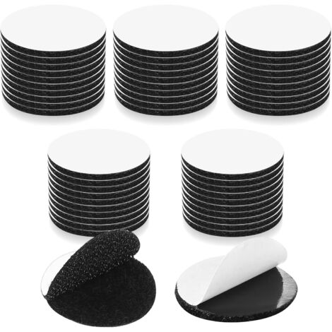 50 rollos de cinta adhesiva de doble cara resistente, con cierre de velcro, redonda de 30 mm con puntos, para la escuela, el hogar, la oficina, suelos, paredes y bricolaje.
