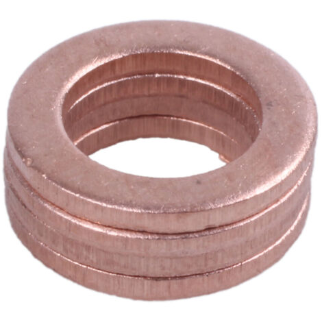 50 rondelles cuivre crush étanchéité 6x10x1mm