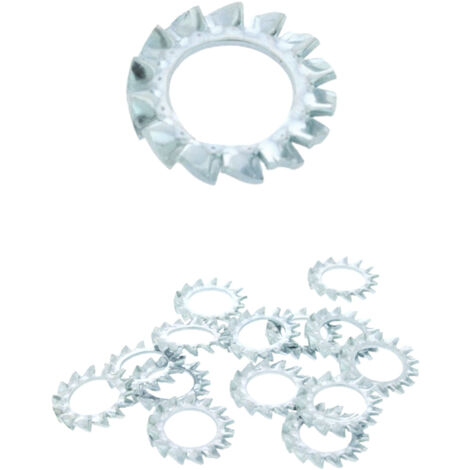 50 Rondelles Eventail AZ DIN6798A acier zingué mm - Diamètre 27 mm mm