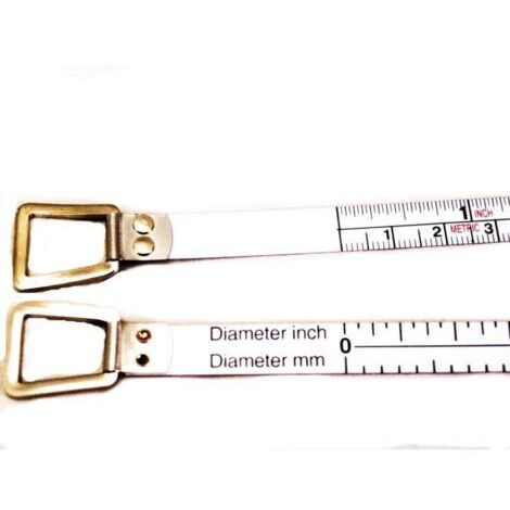 50 rouleaux de ruban à mesurer, adaptés à la mesure du diamètre des grumes, des troncs et des tuyaux, 6 pieds (1,5 mètre), unités métriques/impériales.