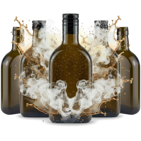 50 Rumflaschen à 350 ml für Alkohollikör, Rumverschluss 28x38 cm