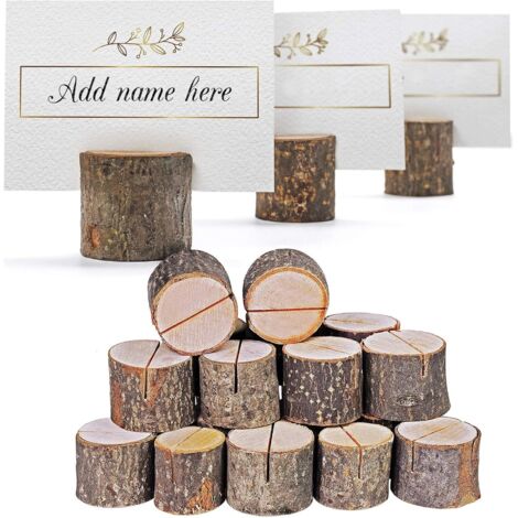 50 segnaposto in legno, porta nome, porta foto - Matrimoni, Natale, compleanni, feste - Decorazione rustica e vintage