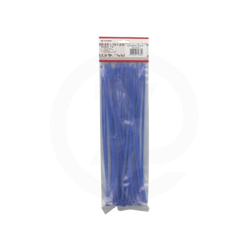 50 serre-câbles 4,8x300mm bleu,50pcs