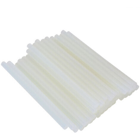 50 stick di colla a caldo EVA ad alta viscosità, ecologica, per progetti fai da te, 11 × 220 mm, trasparenti, per pistole per colla a caldo superiori a 60 W.