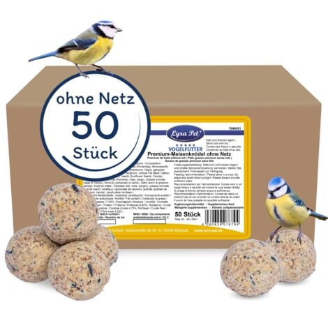 50 - 200 Stk. Lyra Pet® Premium Meisenknödel ohne Netz à 85 g