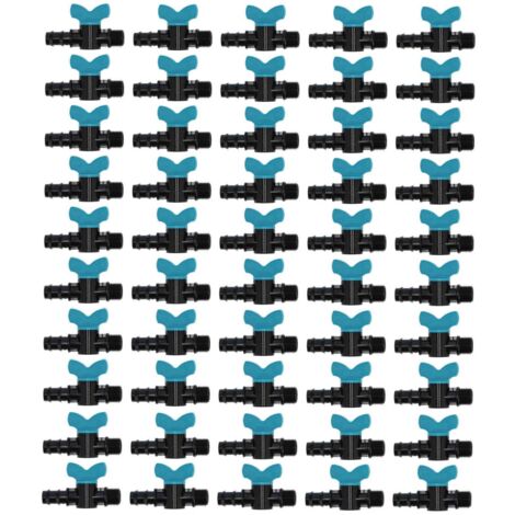 50 Stück 20x1/2 Zoll Außengewinde-Bewässerungsventile für Garten-Tropfbewässerungssysteme