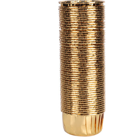 50 Stück doppelseitige, hitzebeständige Papierförmchen mit Wellenrand für Muffins und Gebäck (Gold)