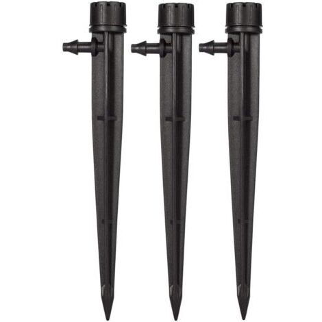 (50 Stück) Gartenbewässerungstropfer für 4 mm/7 mm Schlauch, 360 Grad, 8 verstellbare Löcher, Mikrobewässerungssystem-Set