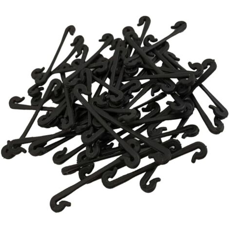 50 Stück Kunststoff-Pflanzenclips, selbstklebende Kletterpflanzenclips, Tomatenstützclips, Weinreben-Stütznetzclips