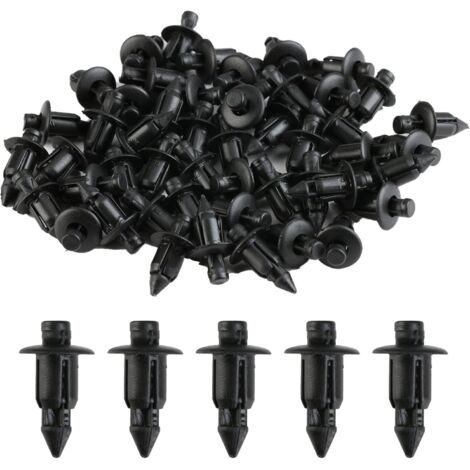 50 Stück Kunststoffnieten 6 mm Fahrradverkleidung Zierleisten Befestigungsklammern Ersatz, Befestigungsclips für Yamaha, Suzuki, Kawasaki