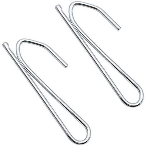 50 Stück Metall-Gardinenhaken, Edelstahl-Gardinenhaken mit Klauenbefestigung, dicke Gardinenhaken für Plissees