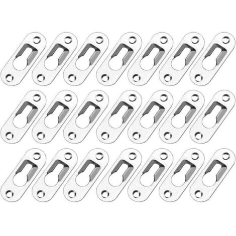 50 Stück Metall-Schlüssellochaufhänger, unsichtbare Clips, Metall-Schlüssellochaufhänger, Farblochclips, Metall-Schlüssellochaufhänger, Befestigungen für Schränke, Spiegel, Bilderrahmen, Kleiderschrän