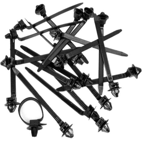 50 Stück Nylon-Kabelbinder-Clips für Auto, Draht, Schlauch, Verschlussklemme, Reißverschlussband