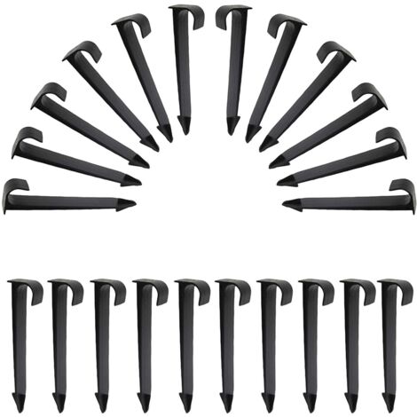 50 Stück schwarze Gartenschlauchanker