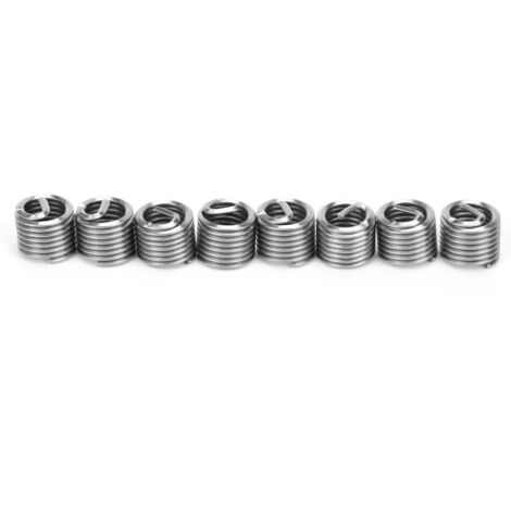 50 Stück Stahlschutzhülsen für Gewindereparaturen, Hardware-Zubehör M8 x 1,25/1,5D