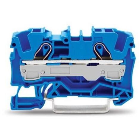 50 Stück Wago 2-Leiter-Durchgangsklemme Topjob S, 6,0 mm², blau