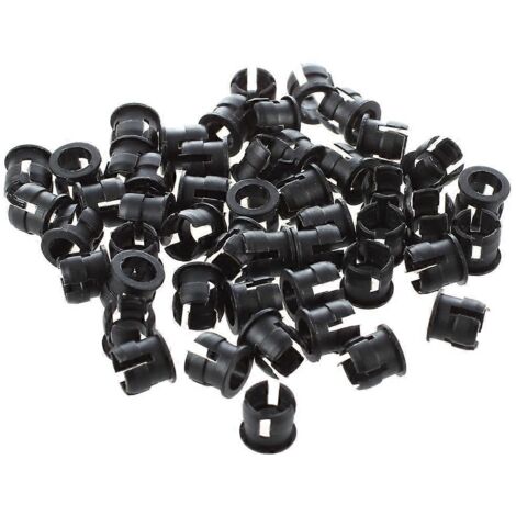 50 supports de boîtier de fixation LED en plastique noir de 5 mm pour panneau d'affichage