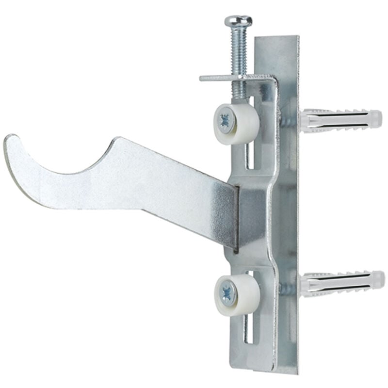 Support ferroli incliné pour radiateurs aluminium - Zingué 100mm - Boite de 50