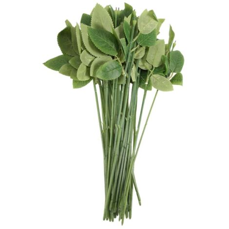 50 tallos de rosas artificiales para un ramo
