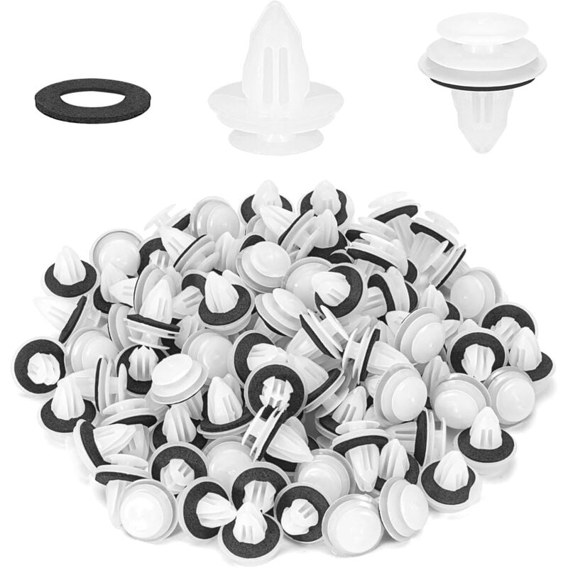 Image of 50-teiliges Auto-Zierleisten-Clip-Set mit Schaumstoffpolster-Design – Auto-Clips