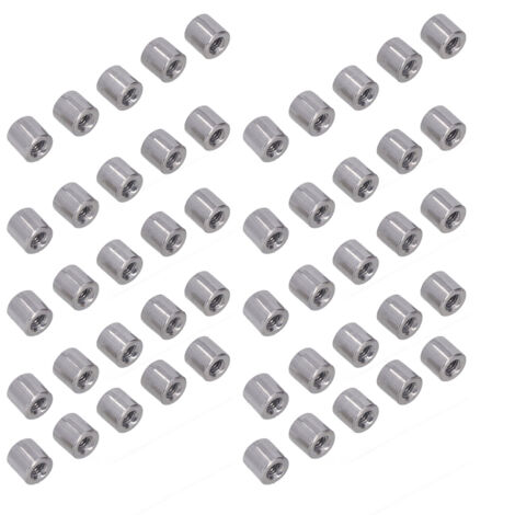 50-teiliges Set runder Verbindungsmuttern M4 aus Edelstahl, Innengewinde