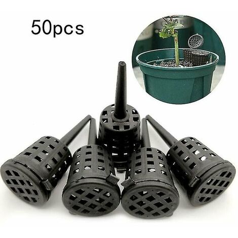 50 unids/pack cesta de fertilizante de plantas para maceta Oocote bonsái orquídea