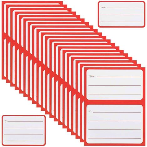 50 universelle, selbstklebende Etiketten für Postadressen, handschriftliche Adressangaben, für Kartons, Umschläge und Versandetiketten.