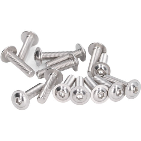 50 Vis à tête bombée acier inox A2‑70 M8 x 30 mm - Lot de 50 - Boulonnerie inoxydable