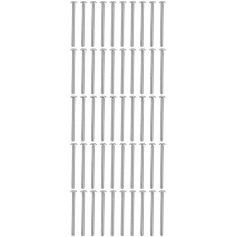 50 vis à tête cylindrique creuse en acier galvanisé M4 pour instruments et appareils électroniques classifiés 2802-0004-0045