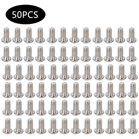 50 vis à tête cylindrique semi-circulaire en acier inoxydable, à six pans creux, M8 x 16 mm