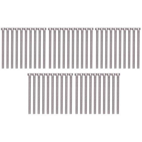 50 Vis à tête cylindrique six pans creux M4 en acier galvanisé pour fixation de moules et pièces mécaniques