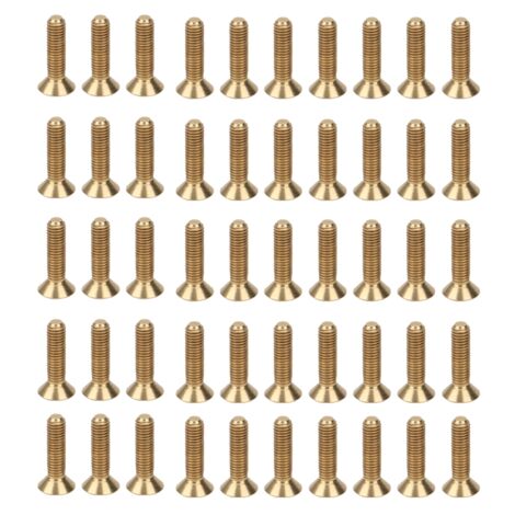 50 Vis à tête fraisée hexagonale creuse en cuivre pur M5 x 20mm - Accessoires de quincaillerie