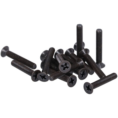 50 Vis à tête fraisée plate cruciforme M4 A2-70 pour réparation et maintenance, lot de 50 pièces M4x25