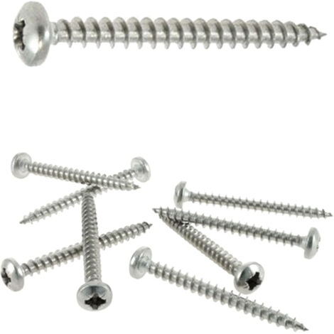 50 vis agglo tête cylindrique pozidriv Inox A2 - Diamètre 5 mm - Longueur 80 mm mm - Diamètre 5 mm