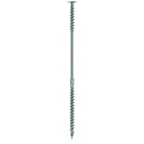 50 vis bois double filet tête large fraisée D. 8 x 195 mm galvanisées+ TX 40 - VDF80195 - Alsafix