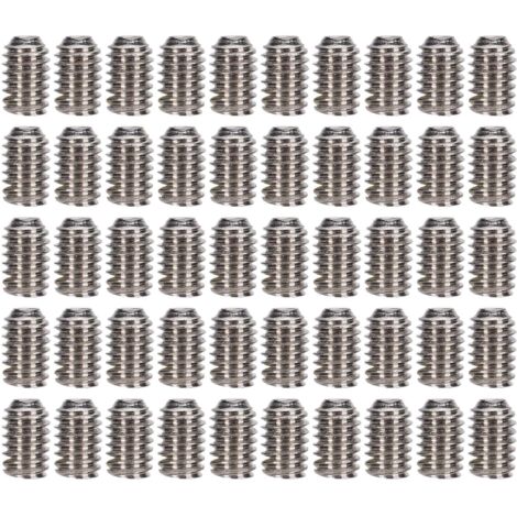 50 Vis Cylindriques A2‑70 Inox Kit Fixations M2.5x4 DIN 916