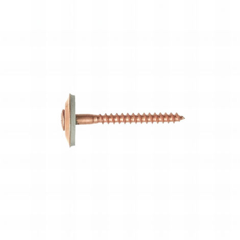 50 Vis de Faitage Inox A2 Cuivree + rondelle EPDM 20mm - 4.5 X 55 mm mm